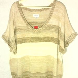 NWT AVENUE Neutral tone layering sweater